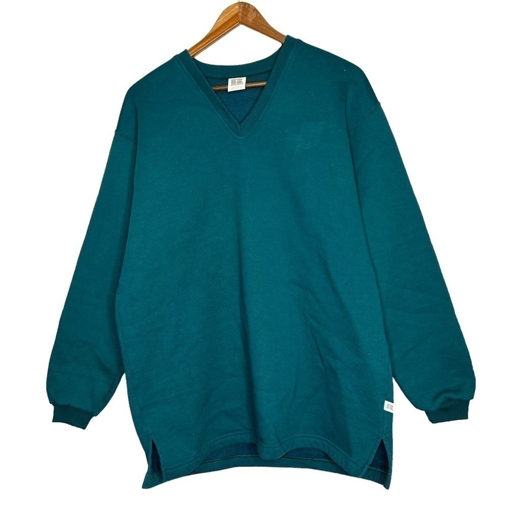 Vintage Russell Athletic Made in USA V-Neck Sweatshirt